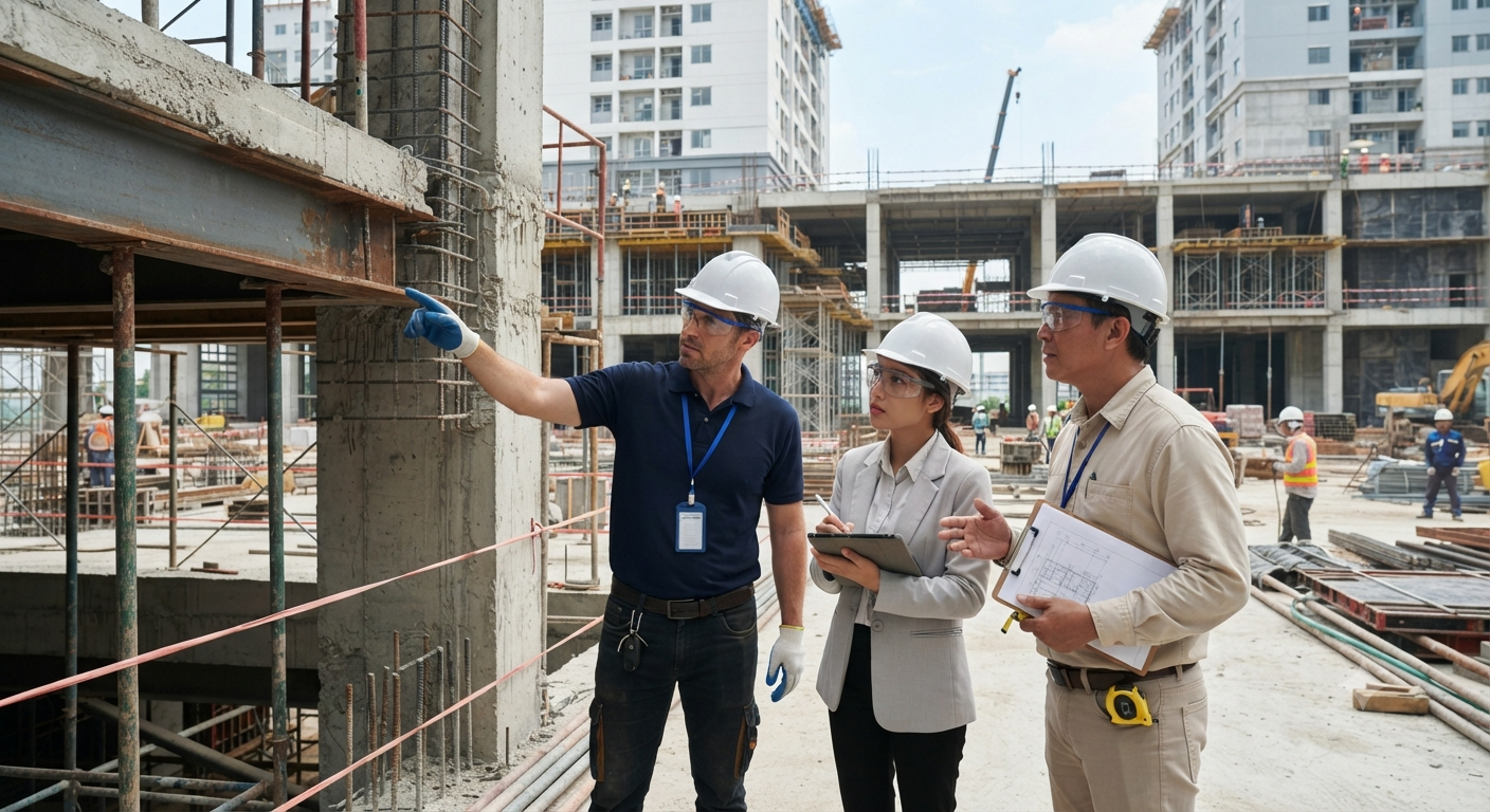 Tham quan công trình thực tế và đánh giá trực tiếp