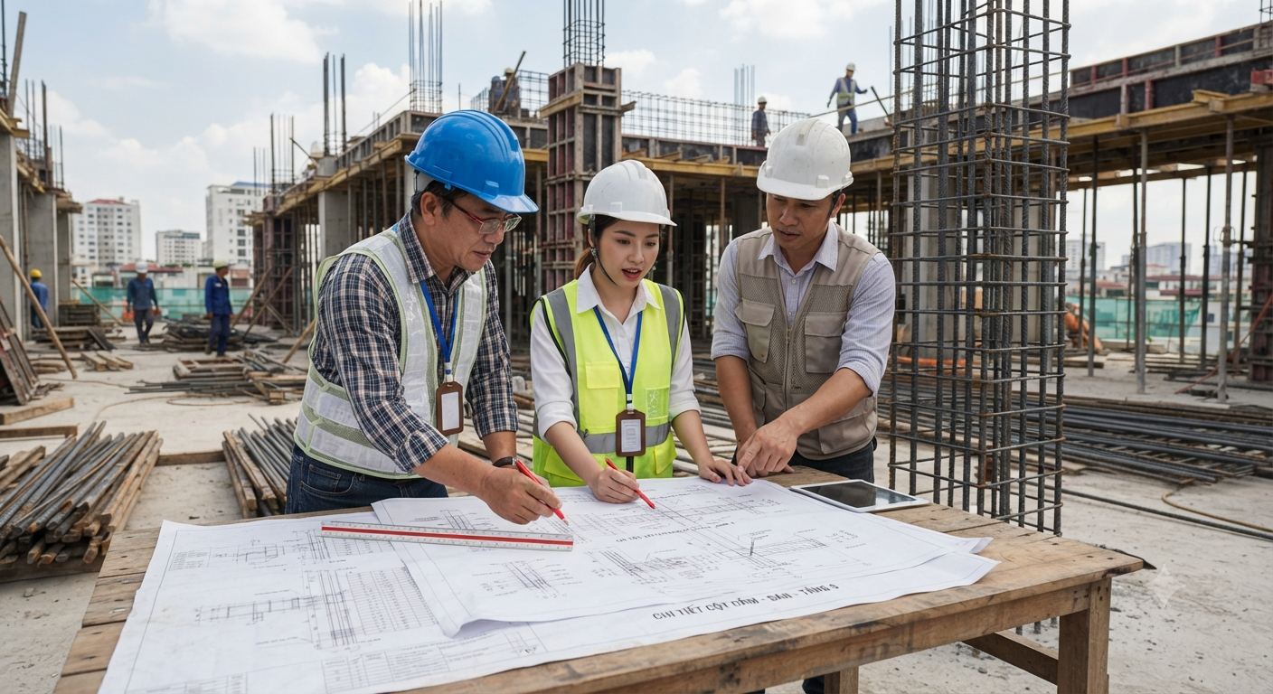 Bối cảnh và tầm quan trọng của việc kiểm tra bản vẽ kết cấu trước khi thi công