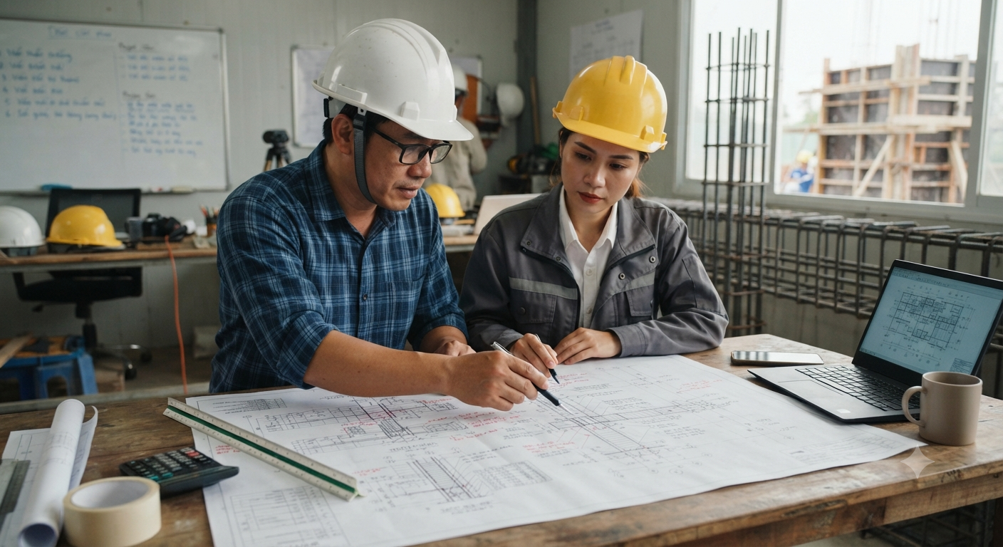 Các khía mạnh quan trọng cần rà soát chi tiết trong bản vẽ kết cấu