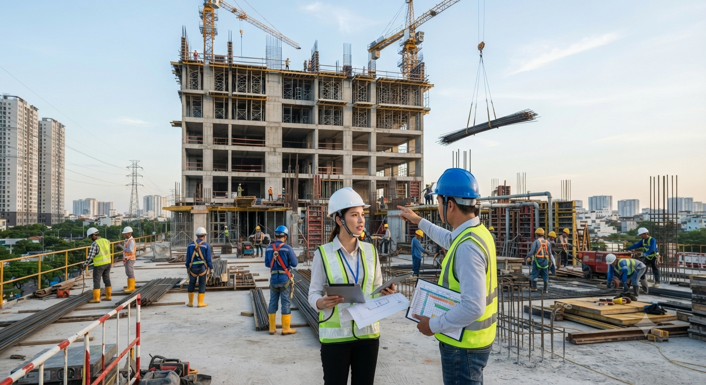 Đảm bảo tiến độ thi công hiệu quả với dịch vụ trọn gói